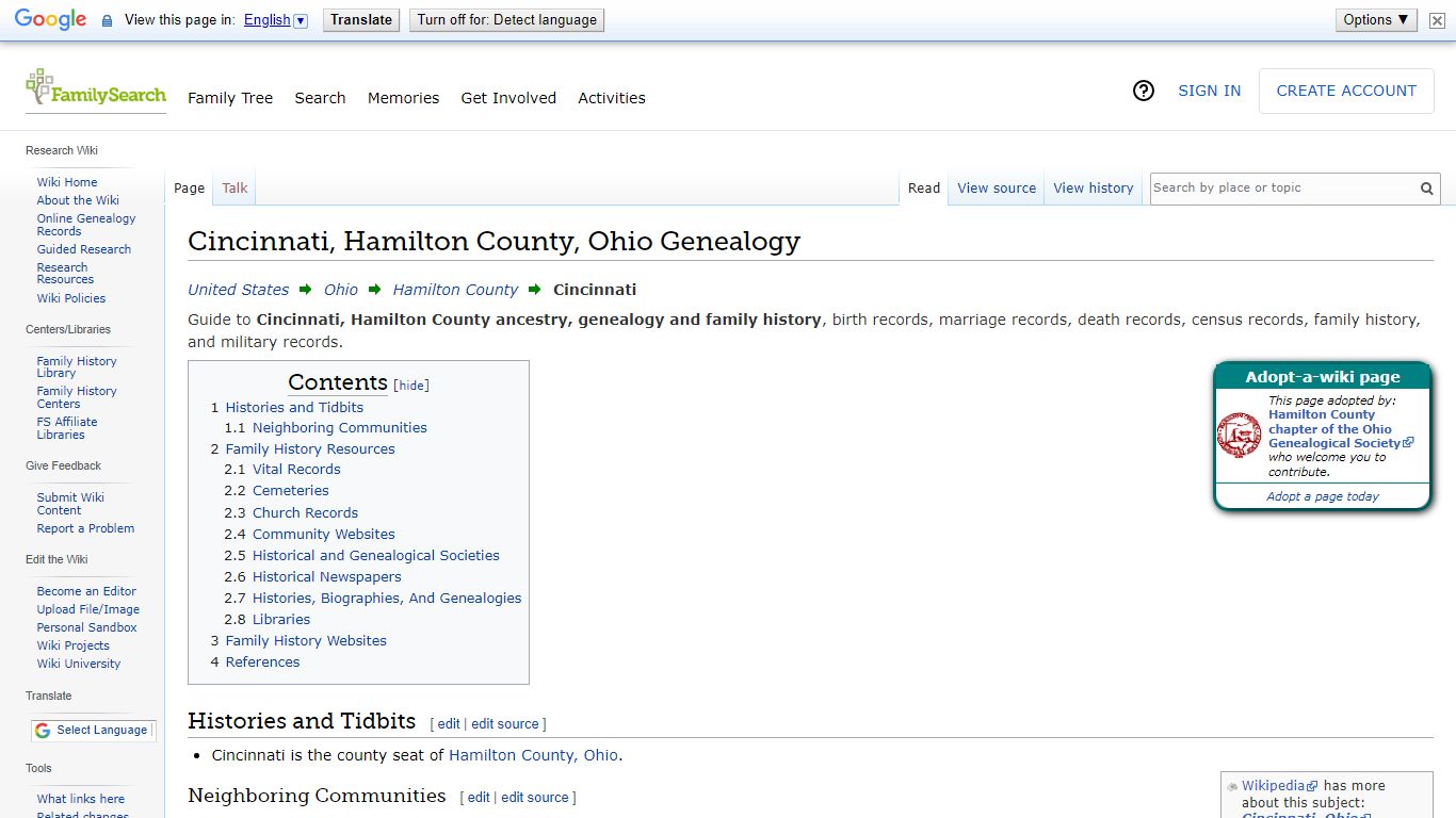Cincinnati, Hamilton County, Ohio Genealogy • FamilySearch